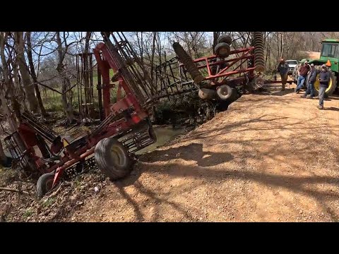 TANGELD TRACTOR!!! OVER THE RIVER AND THROUGH THE WOODS!!!