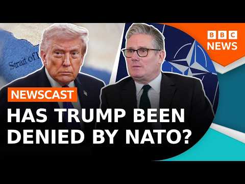 President Trump wants Nato to intervene in Iran, but it say it's "already stepped up" | BBC Newscast
