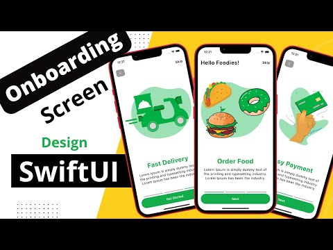 Unique Onboarding Screen UI in SwiftUI Xcode