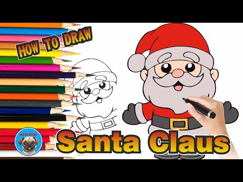 How to Draw Santa Claus for Kids | Easy Step-by-Step Drawing – Aelu Kids
