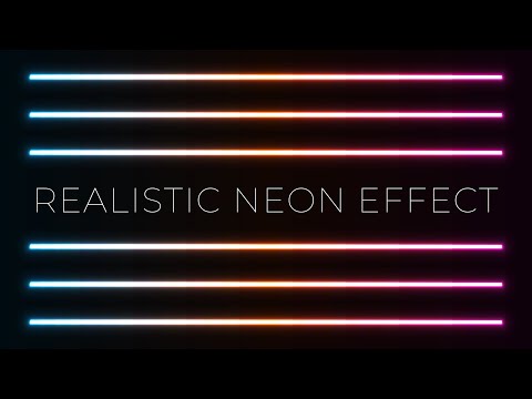 Realistic Neon Light Effect in Adobe Illustrator EPS. 1