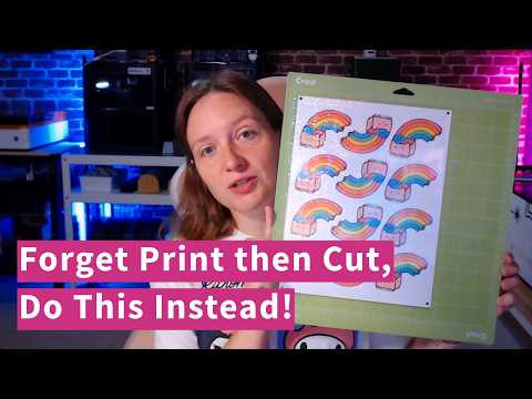 How to Cut a Full Sheet of Stickers Without Cricut Print Lines