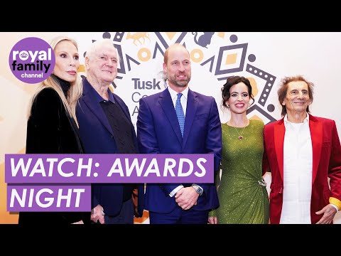 WATCH: Joyful Prince William Attends The Star Studded Tusk Conservation Awards