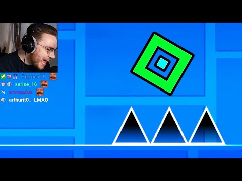 ohnepixel loses it trying to beat the "Hardest" Geometry Dash level...