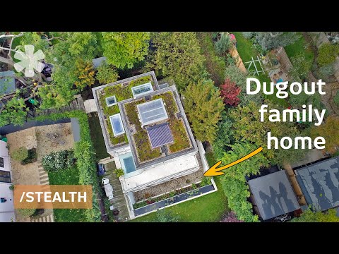 Couldn’t build higher. His Dugout backyard home grew upside-down