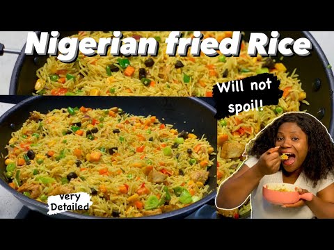 How to make Nigerian Fried Rice | step by step | for beginners | Best Fried rice