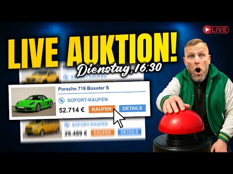 Live Auktion! Enrico im BIETFIEBER! Auf der JAGD nach NEUER WARE! DAG x AUTO1.com