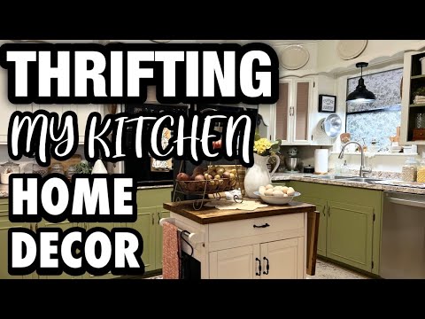 THRIFTING MY HOME DECOR * DECORATING MY KITCHEN WITH THRIFT FINDS *