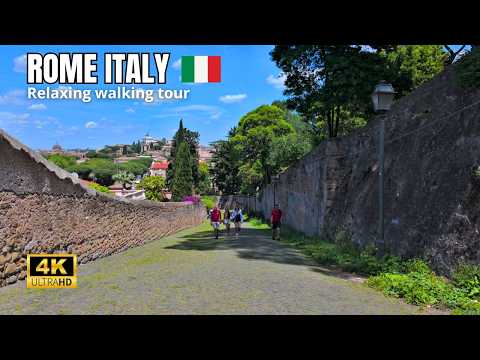 PEACEFUL ROME: Slow Walking Tour Through the Eternal City | 4K Italy