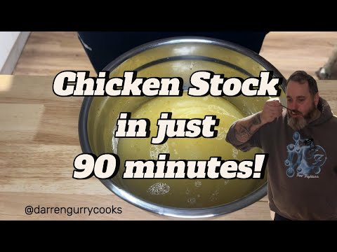 Chicken Stock in just 90 minutes!