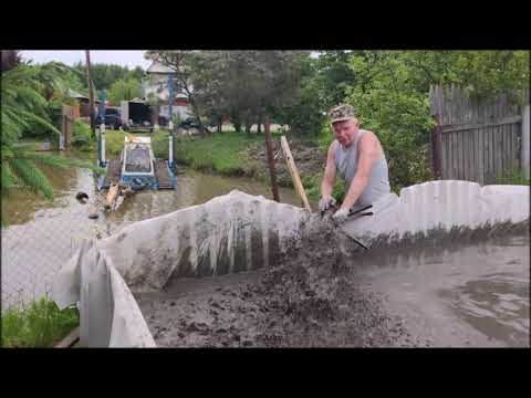 Очистка пруда.Ил,водоросли.Земснаряд.Botsman M.Геотуб.Карта намыва.Плавающий экскаватор.Камыш.