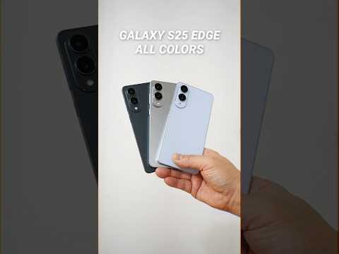 Samsung Galaxy S25 Edge ALL Colors Hands On: Wow