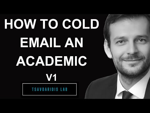 How to cold email a professor - potential supervisor  | E19