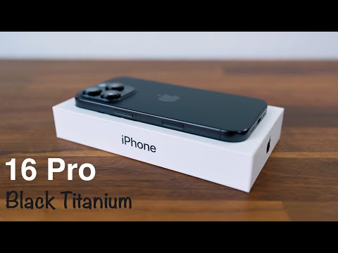 iPhone 16 Pro Black Titanium Unboxing