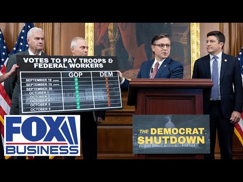 Speaker Johnson condemns Democrat shutdown after Trump's Knesset speech