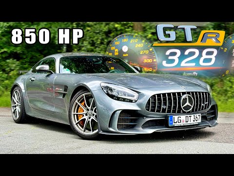 850HP AMG GTR // 328KMH REVIEW on AUTOBAHN