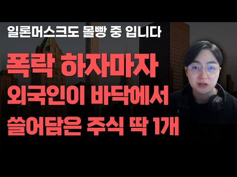 [상한가] 폭락 하자마자 외국인이 바닥에서 쓸어담은 주식 딱 1개![주식전망, 2025년주식전망, 12월주식전망, 대폭락]