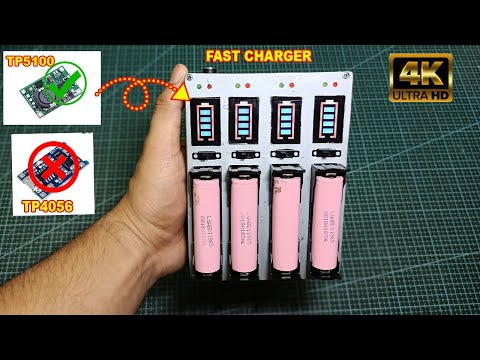 How To Make a Lithium-ion Battery FAST CHARGER | USING TP5100 MODULE.