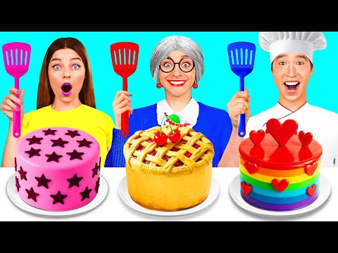 ฉัน vs คุณยาย การทำอาหาร ท้าทาย | แฮ็กอาหารตลก