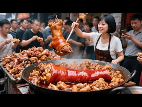 四川成都著名的“蹄花皇帝”，30年煮烂几百个锅，一天卖出500多个猪蹄！#四川美食 #美食分享