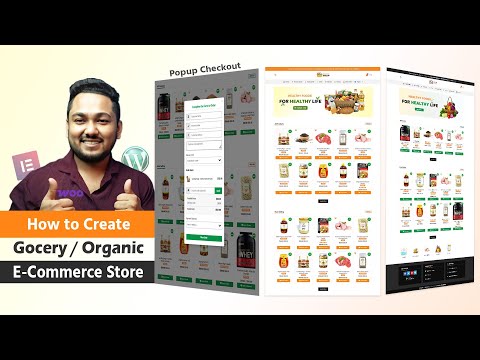 How to Create Wordpress Ecommerce Website with Popup Checkout | Organic Food or Grocery Store