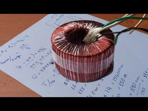 How to calculate Turns per volt of Circle Type Transformer winding