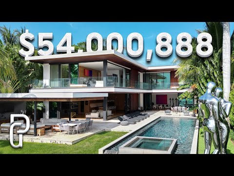 Inside a $54,000,888 Tropical Modern Mansion in Miami, Florida | Propertygrams House Tour