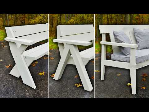 3 Outdoor Benches you can build in 1 DAY!