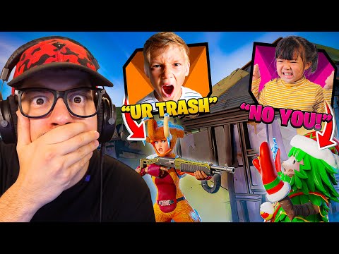 I Played against the FUNNIEST KIDS EVER! (Fortnite)