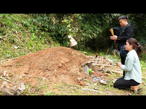 10 years Already - The First Time CEO Hung Took Thuy Arrive Grave and burned Incense Thuy's Parents.