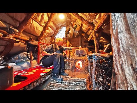 Woman Lives Alone in a Hut in the Deep Forest