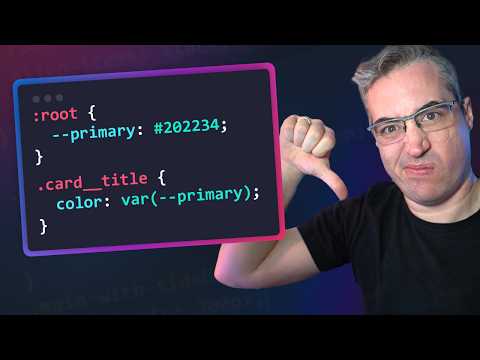 Using CSS custom properties like this is a waste