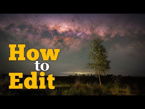 How to Edit Simple Tracked Milky Way Photography