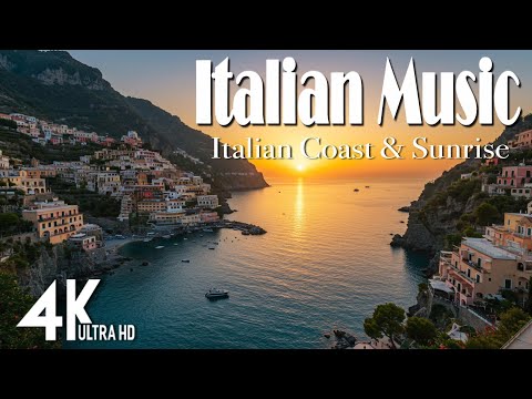 🎶 Mediterranean Music 🎶 Amalfi Coast & Lake Como 4K | Italian Vibes & Coastal Relaxation