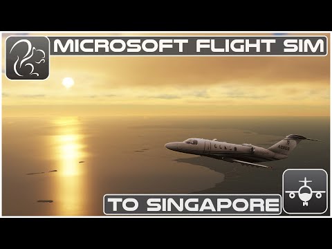 Jakarta to Singapore IFR (Citation CJ4) - Microsoft Flight Simulator (WIII-WSSS)
