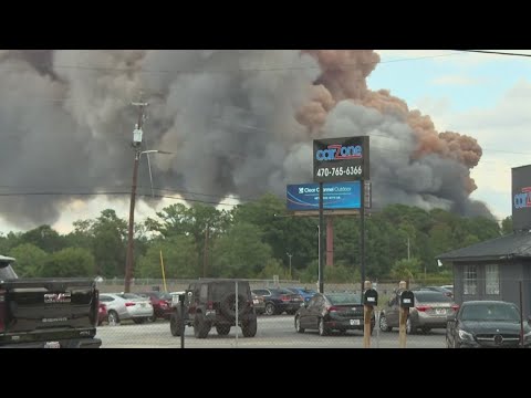 Thousands of Georgia residents evacuated after chemical fire at BioLab