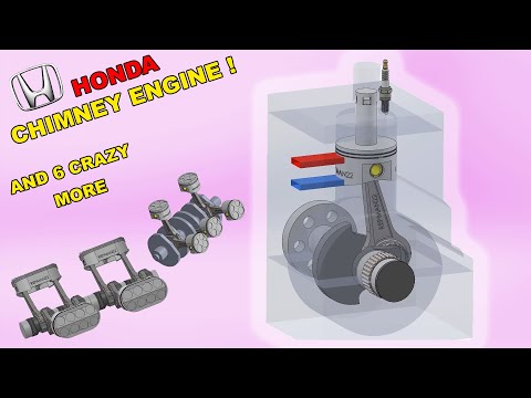 How the Honda Chimney Engine Works in 3D. 🧠