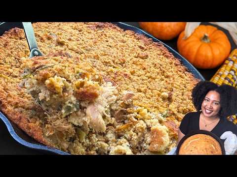 The BEST Southern CORNBREAD DRESSING Recipe! Grandma's Secret to the Perfect Dressing!