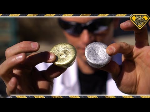 Mixing Molten Aluminum With Molten Brass | How To Use Mini Metal Foundry For Mixing Metals