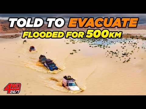 4WDs ABANDONED in Worst Desert Flood… Desperate Escape Attempt