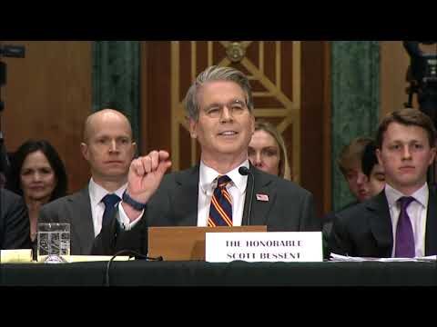 Rounds Questions Secretary Bessent at a Senate Banking Hearing