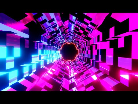 4K Abstract Hexagon Party Light Tunnel VJ Motion TV Background Video || Free VJ Loops
