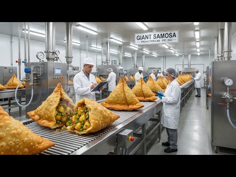 Inside the Samosa Factory – Watch How Thousands of Crispy Samosas Are Made Daily!