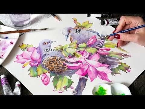 Watercolor Compositions 🌹 Tips & Techniques for Beginners