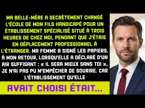 Pendant que j'étais à l'étranger, ma BM a placé mon fils handicapé dans un centre à 3h mais c'était.