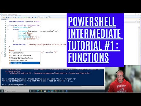 PowerShell Intermediate Tutorial 1 : Custom Functions [Intermediate]