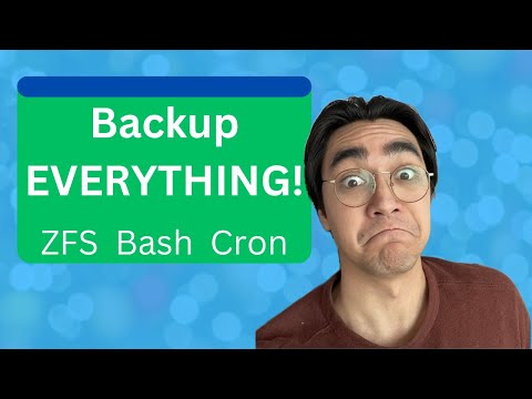 Backup EVERYTHING with ZFS Bash and Cron