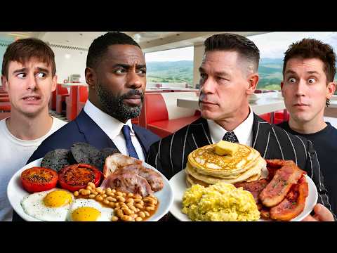 American vs English Breakfast! ft. John Cena & Idris Elba