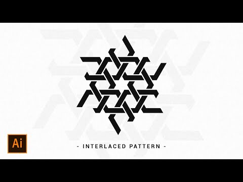 Interlaced Geometric Pattern | Adobe Illustrator