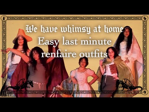 12 easy last minute renfaire outfit ideas (with stuff you probably already have!!)